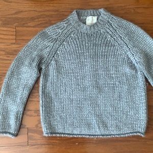 forte_forte Silk & Mohair Blend Light Grey Sweater Autunno Made in Italy Small